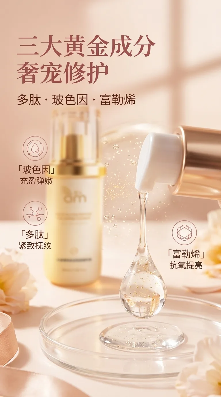 爱么小金绷多肽玻色因精华液详情
