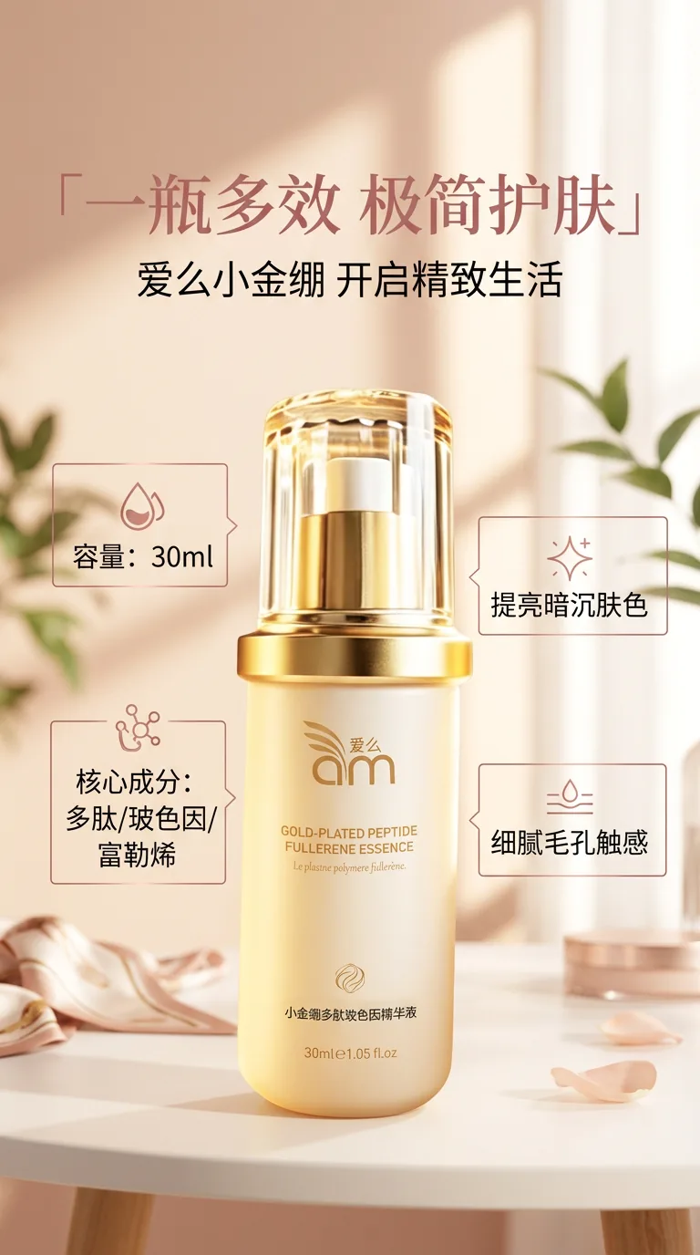 爱么小金绷多肽玻色因精华液详情